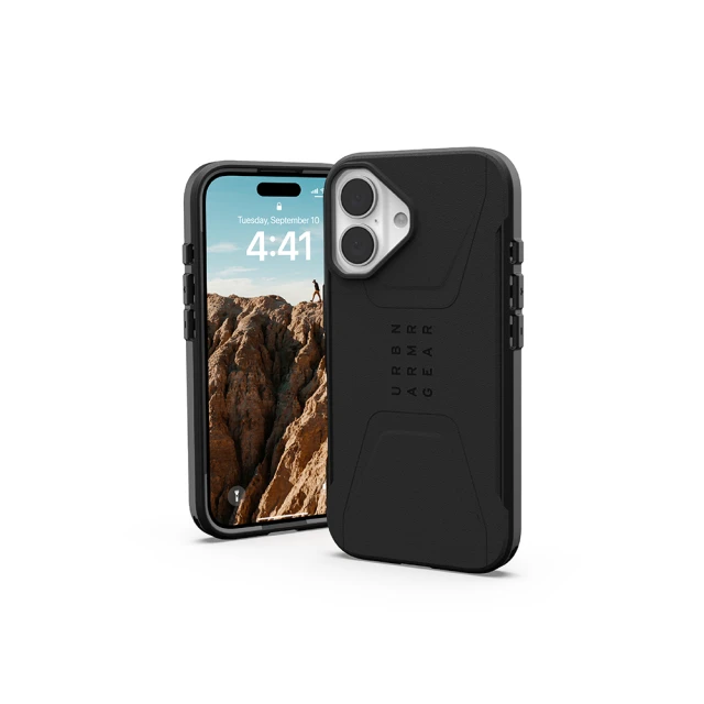 UAG iPhone 16 磁吸耐衝擊簡約保護殼-黑