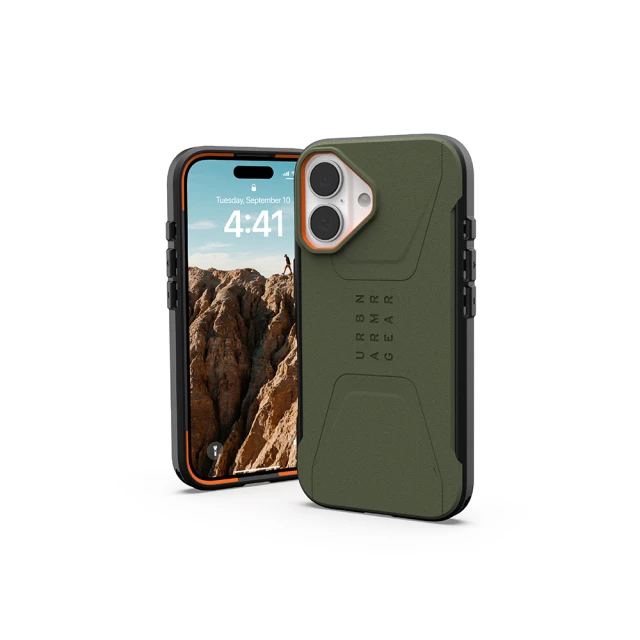 UAG iPhone 16 磁吸耐衝擊簡約保護殼-綠