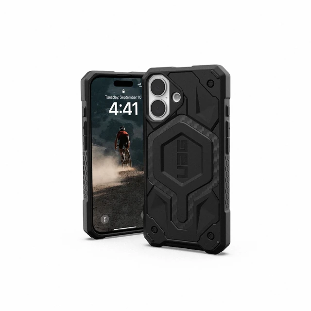UAG iPhone 16 磁吸頂級版耐衝擊保護殼-碳黑