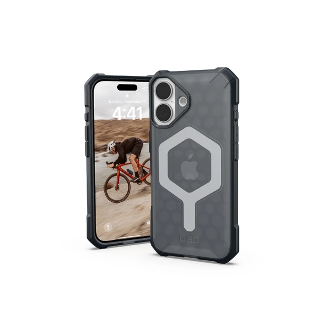UAG iPhone 16 磁吸耐衝擊輕量保護殼-透黑