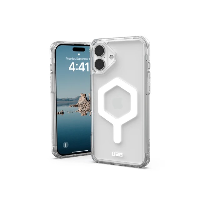 UAG iPhone 16 Plus 磁吸耐衝擊全透保護殼-極透明