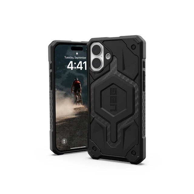 UAG iPhone 16 Plus 磁吸頂級版耐衝擊保護殼-碳黑