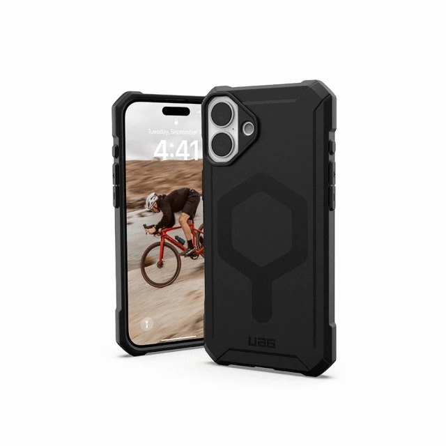 UAG iPhone 16 Plus 磁吸耐衝擊輕量保護殼-黑