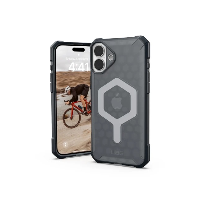 UAG iPhone 16 Plus 磁吸耐衝擊輕量保護殼-透黑