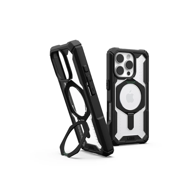 UAG iPhone 16 Pro 磁吸耐衝擊支架經典保護殼-透明(黑圈)