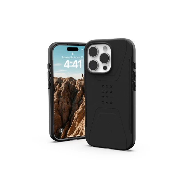 UAG iPhone 16 Pro 磁吸耐衝擊簡約保護殼-黑