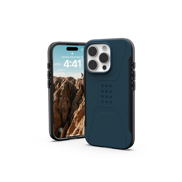 UAG iPhone 16 Pro 磁吸耐衝擊簡約保護殼-藍