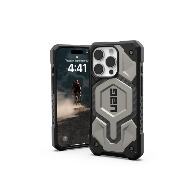 UAG iPhone 16 Pro 磁吸頂級版耐衝擊保護殼-鈦金