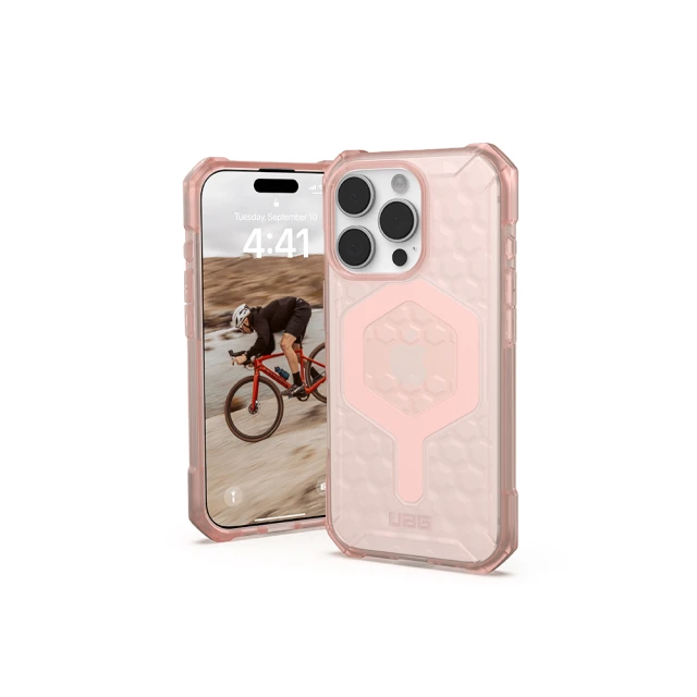 UAG iPhone 16 Pro 磁吸耐衝擊輕量保護殼-透粉