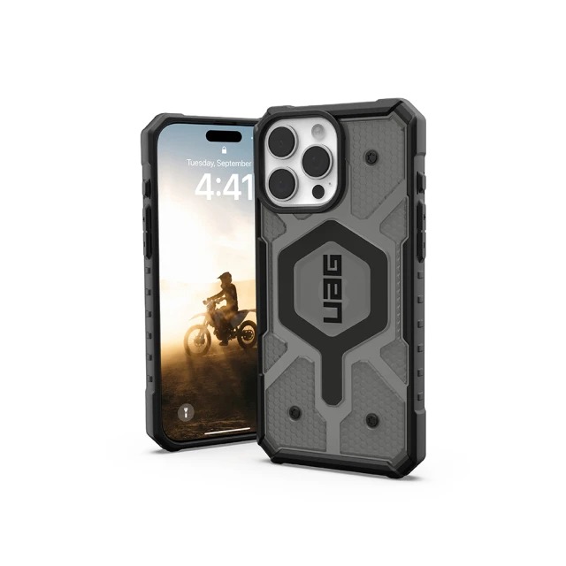 UAG iPhone 16 Pro Max 磁吸耐衝擊經典保護殼-透黑(黑圈)