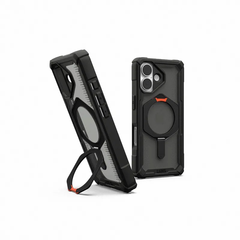 UAG-ip17 磁吸耐衝擊支架經典 透灰(鈦灰圈)  (副本)