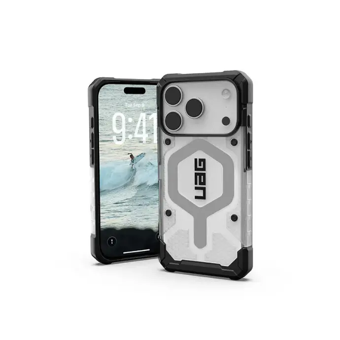 UAG-ip17 pro 磁吸耐衝擊全透 漸層紫(灰圈)  (副本)
