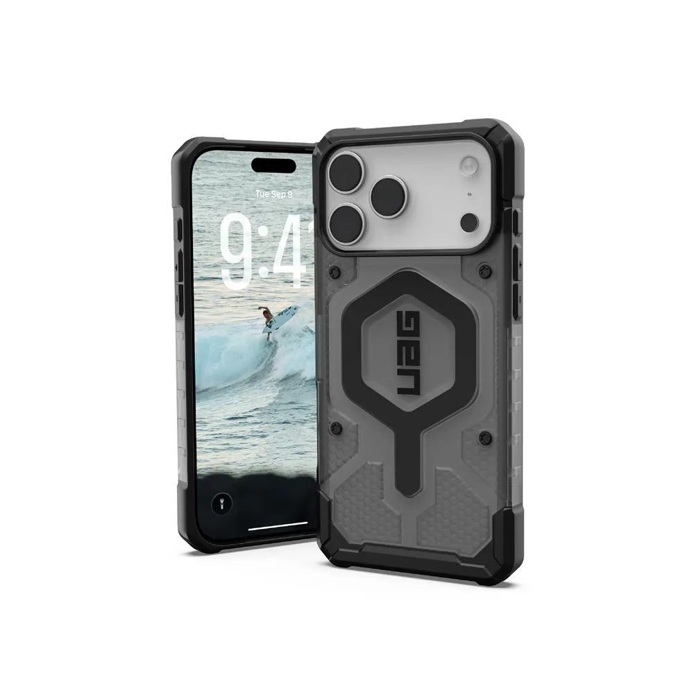 UAG-ip17 pro max 磁吸耐衝擊經典 透明(灰圈) UAG-ip17 pro max 磁吸耐衝擊經典 透黑(黑圈)  (副本)