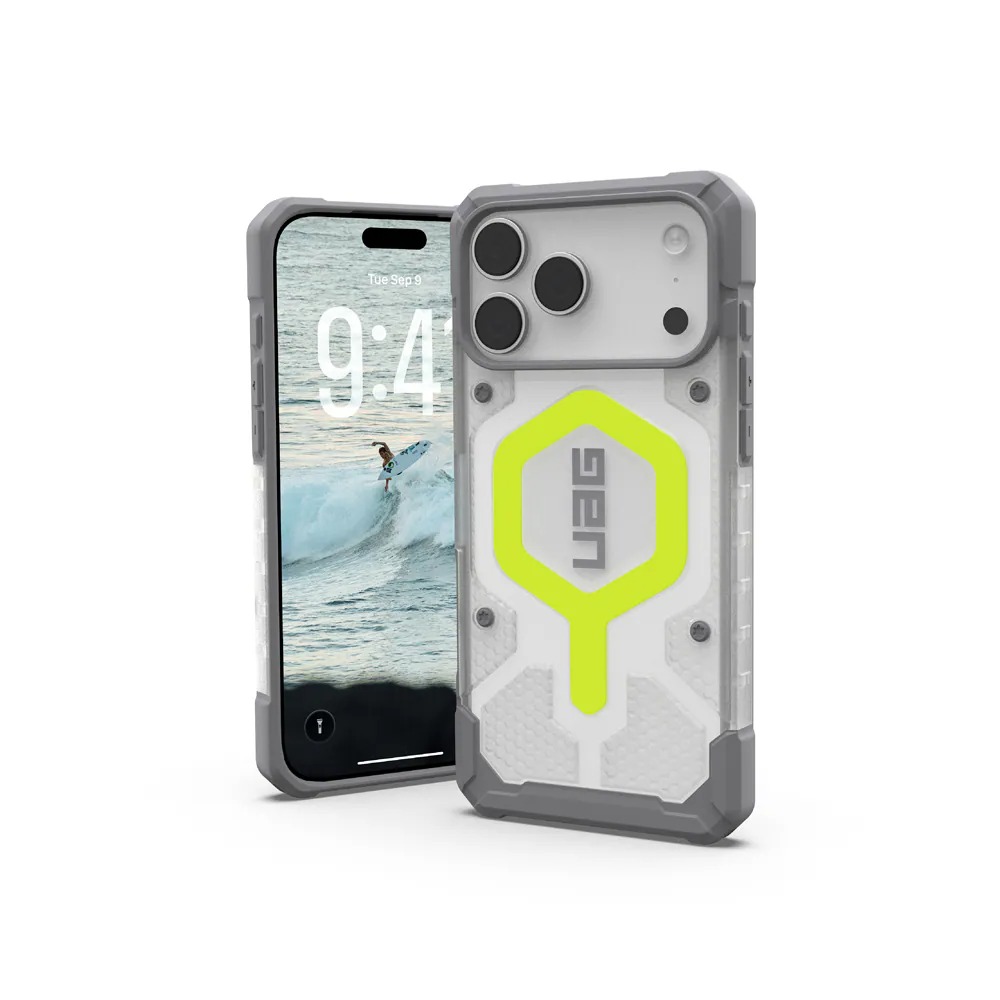 UAG-ip17 pro max 磁吸耐衝擊經典 透明(灰圈) (副本)