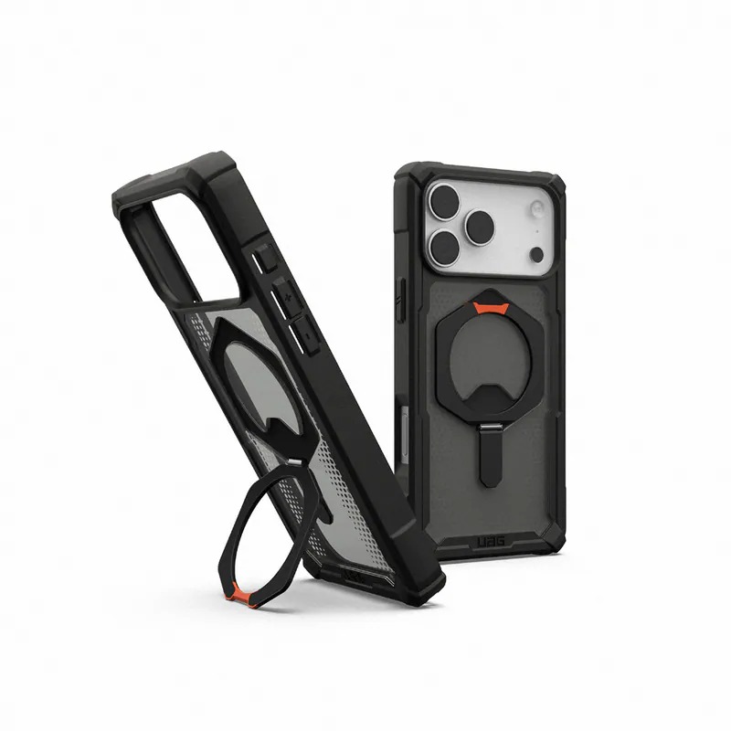 UAG-ip17 pro max 磁吸耐衝擊支架經典 透黑(黑圈) 