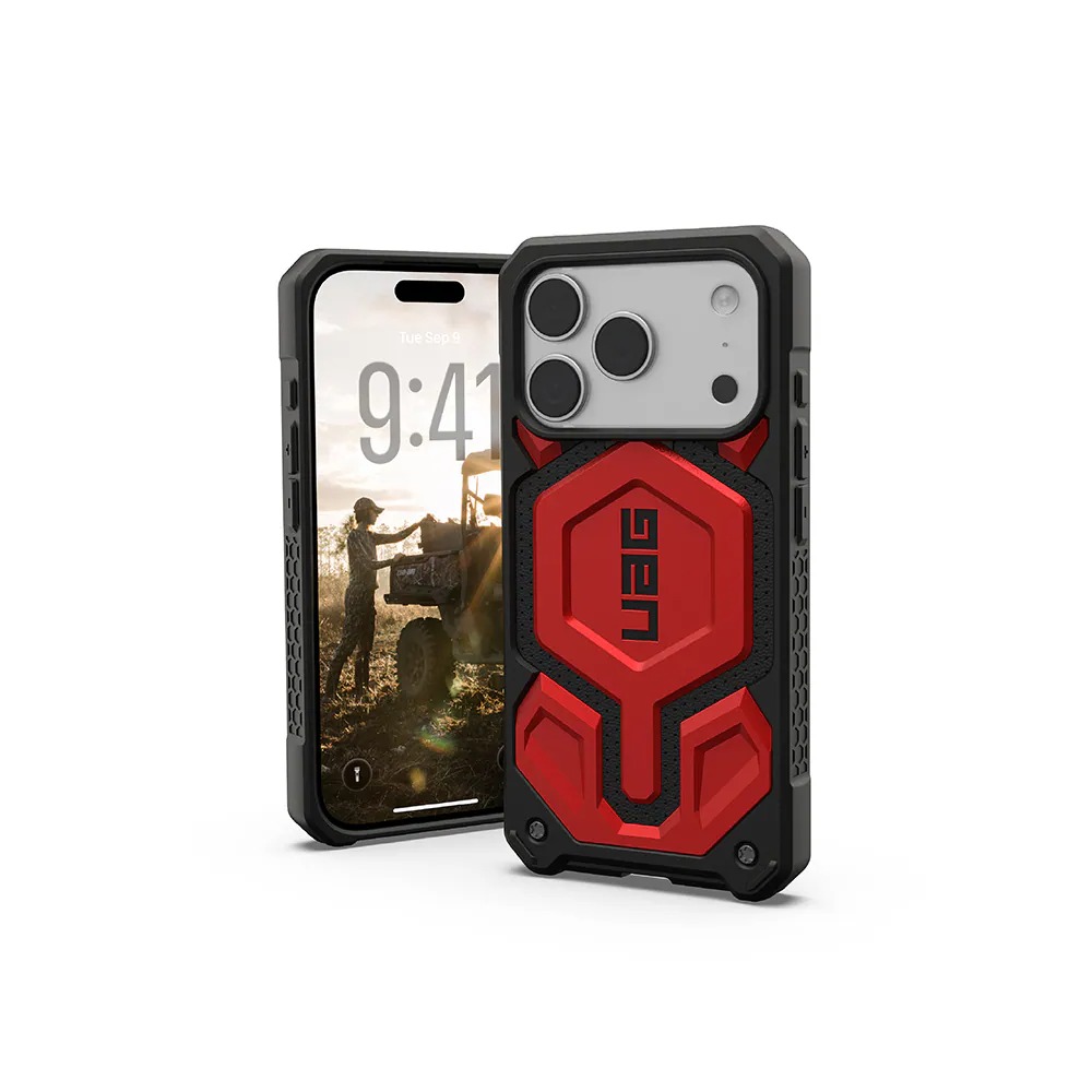 UAG-ip17 pro max 磁吸頂級版耐衝擊 紅金 