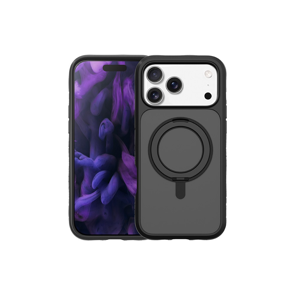 LAUT-ip17 pro 磁吸360支架軍規耐衝擊 黑 