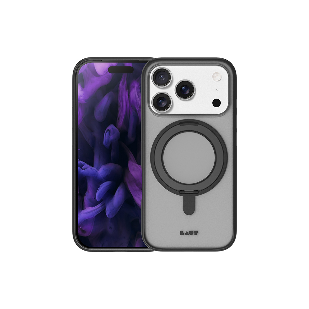 LAUT-ip17 pro max 磁吸360支架簡約耐衝擊 霧奶茶  (副本)