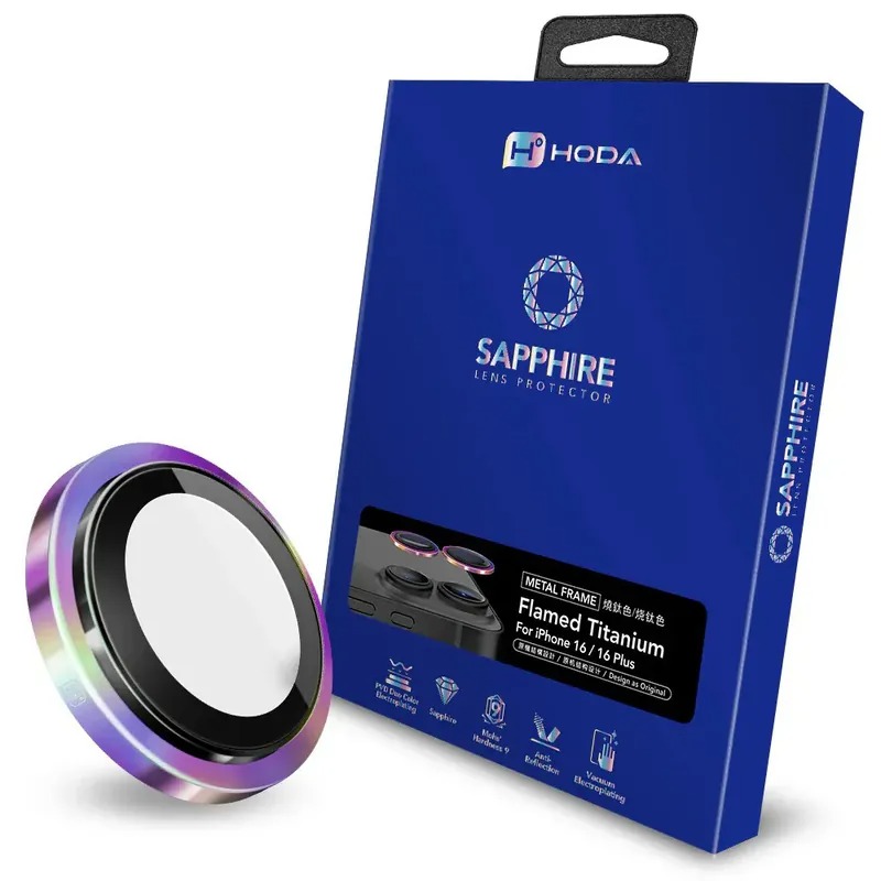 HODA-ip17 藍寶石鏡頭貼 燒鈦 