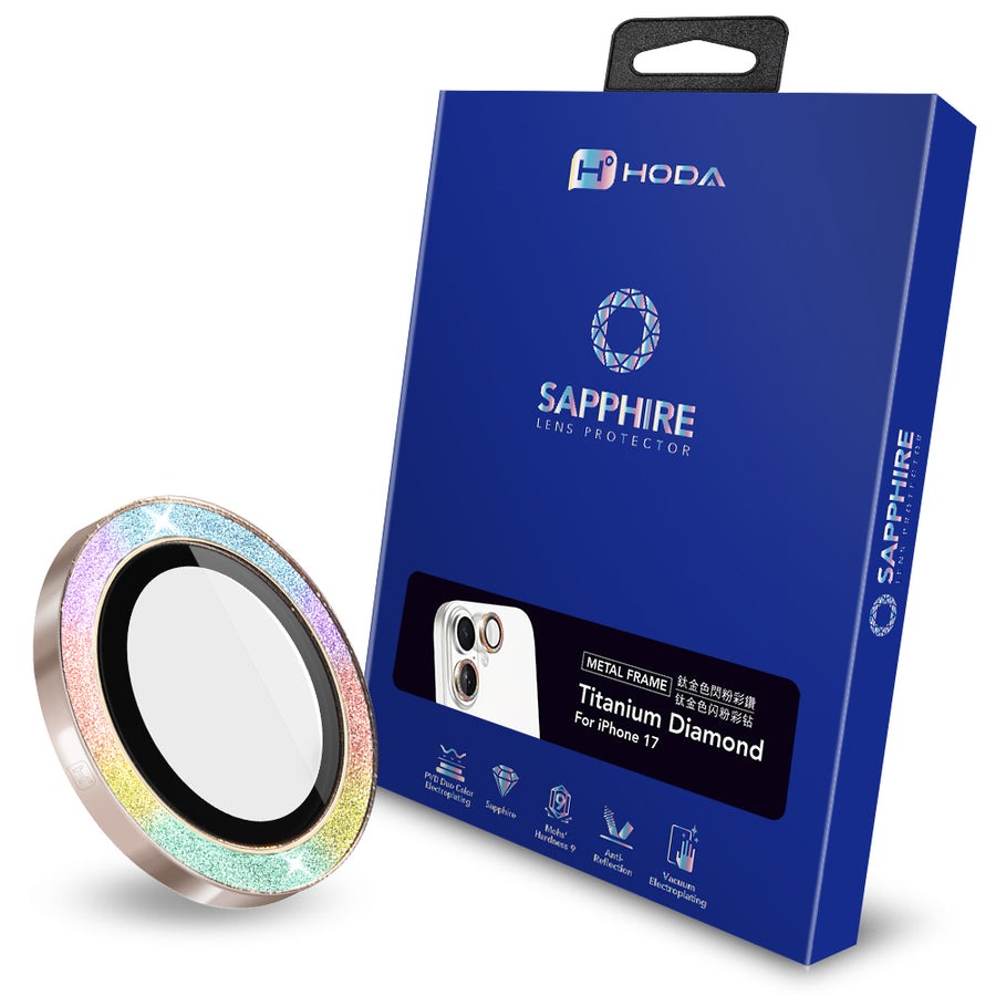 HODA-ip17 藍寶石鏡頭貼 燒鈦  (副本)