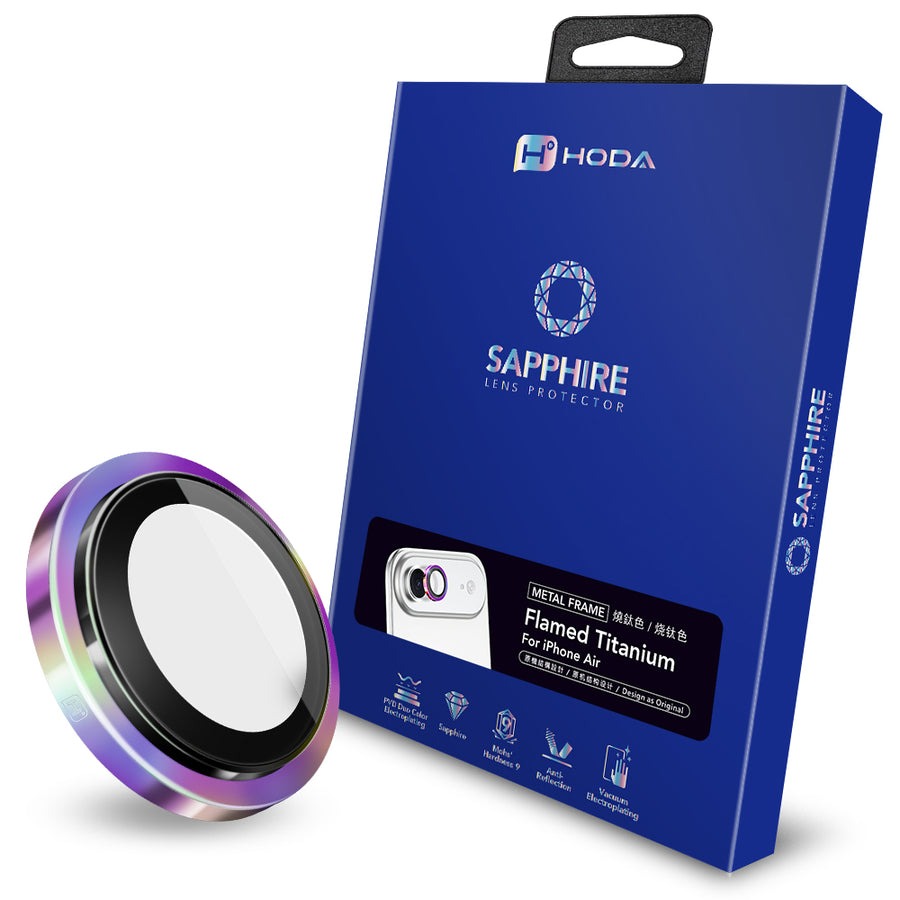 HODA-ip air 藍寶石鏡頭貼 淺金  (副本)