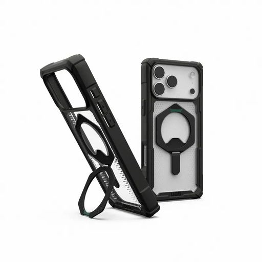 [840283923555] UAG-ip17 pro max 磁吸耐衝擊支架經典 透明(黑圈)  