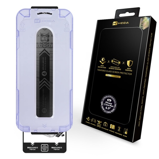 [4711630740254] HODA-ip17 pro max ar抗反射霧面防窺玻璃貼 