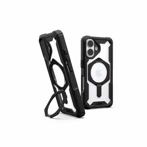 [11447611404G] UAG iPhone 16 磁吸耐衝擊支架經典保護殼-透明(黑圈)