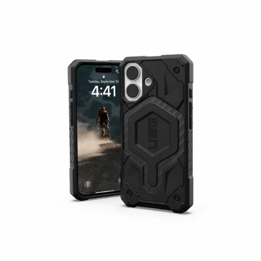 [114458114242] UAG iPhone 16 磁吸頂級版耐衝擊保護殼-碳黑