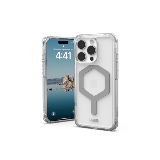 [114480114333] UAG iPhone 16 Pro 磁吸耐衝擊全透保護殼-極透明(灰圈)