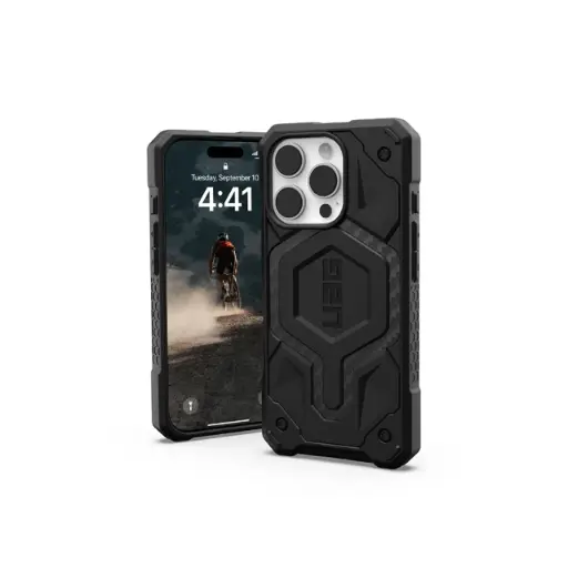 [114456114242] UAG iPhone 16 Pro 磁吸頂級版耐衝擊保護殼-碳黑