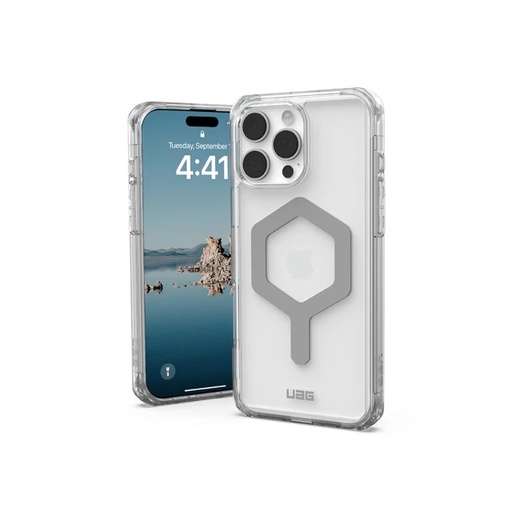 [114481114333] UAG iPhone 16 Pro Max 磁吸耐衝擊全透保護殼-極透明(灰圈)