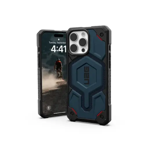 [114457113955] UAG iPhone 16 Pro Max 磁吸頂級(特仕)版耐衝擊保護殼-軍用藍